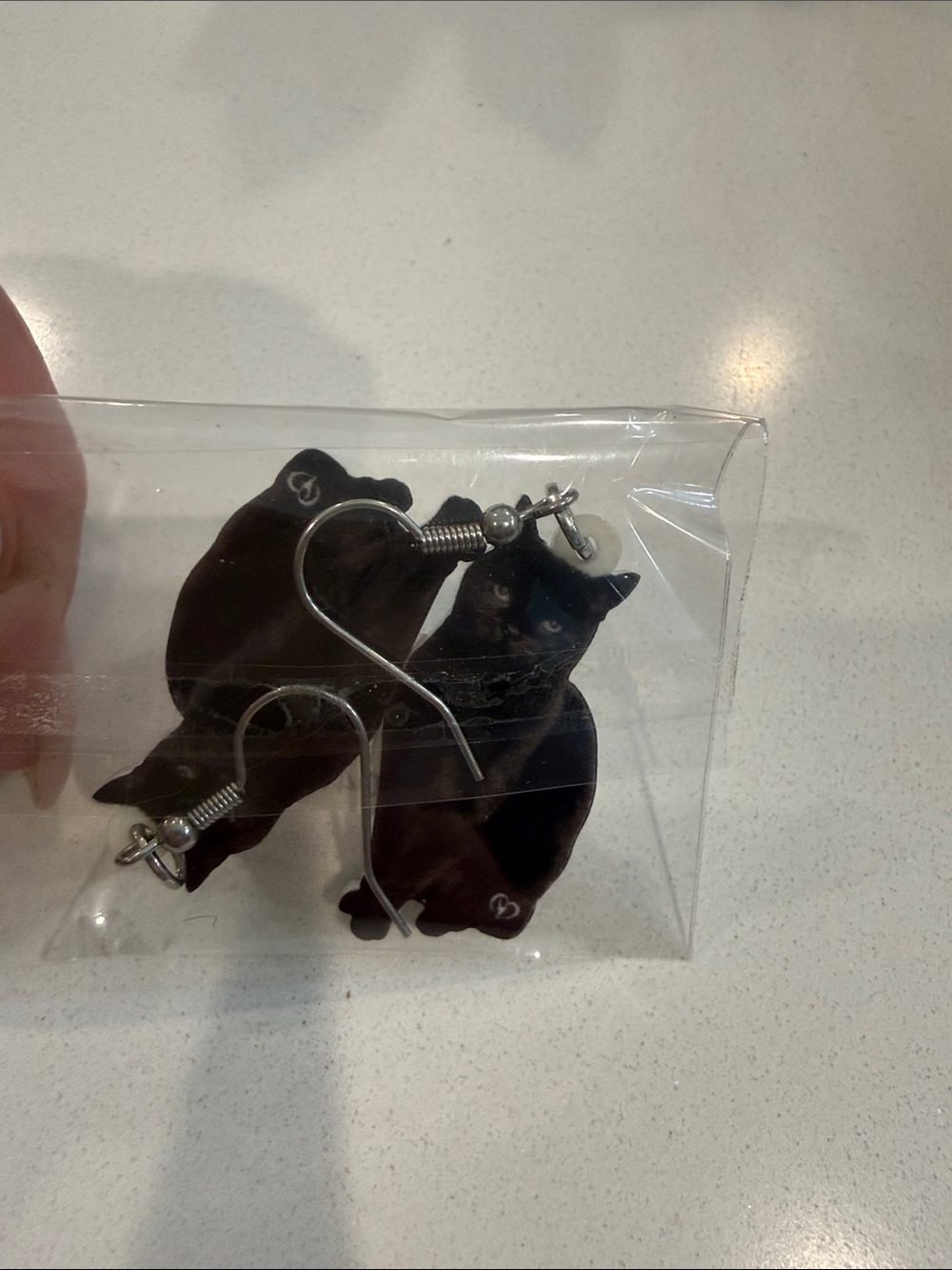 Black Cat Dangle Earrings for Kids - Unbranded